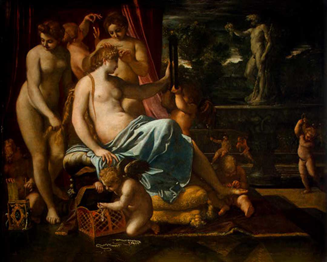 Carracci Venus Adorned By The Graces 1590 - 1595