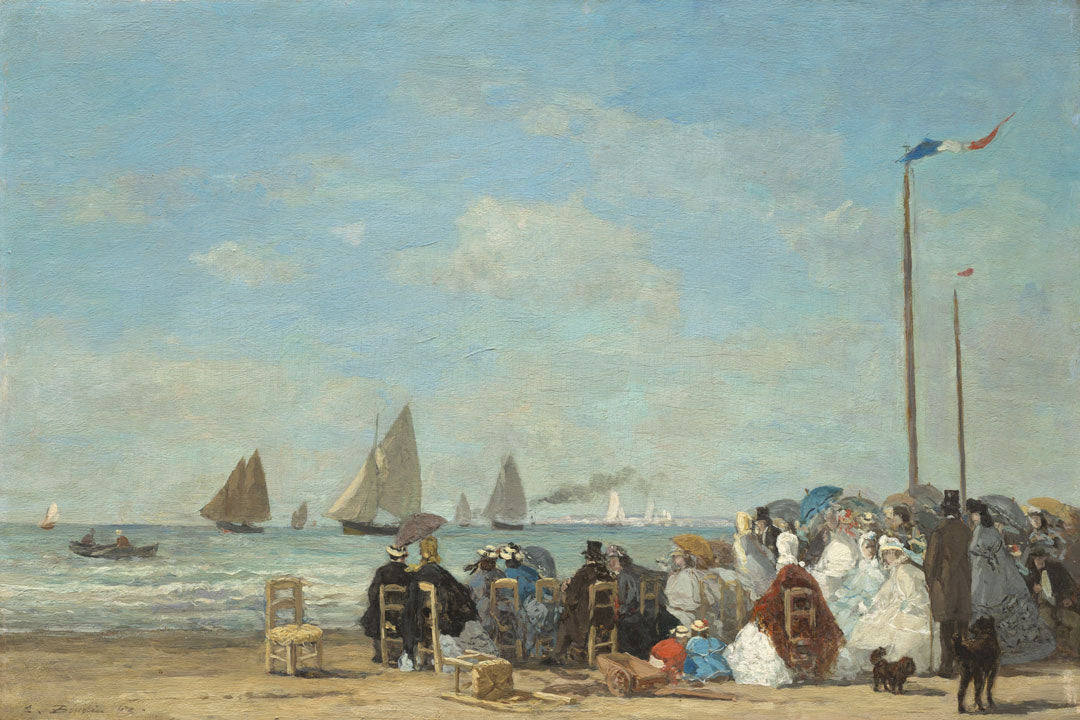 Beach Scene at Trouville 1863
