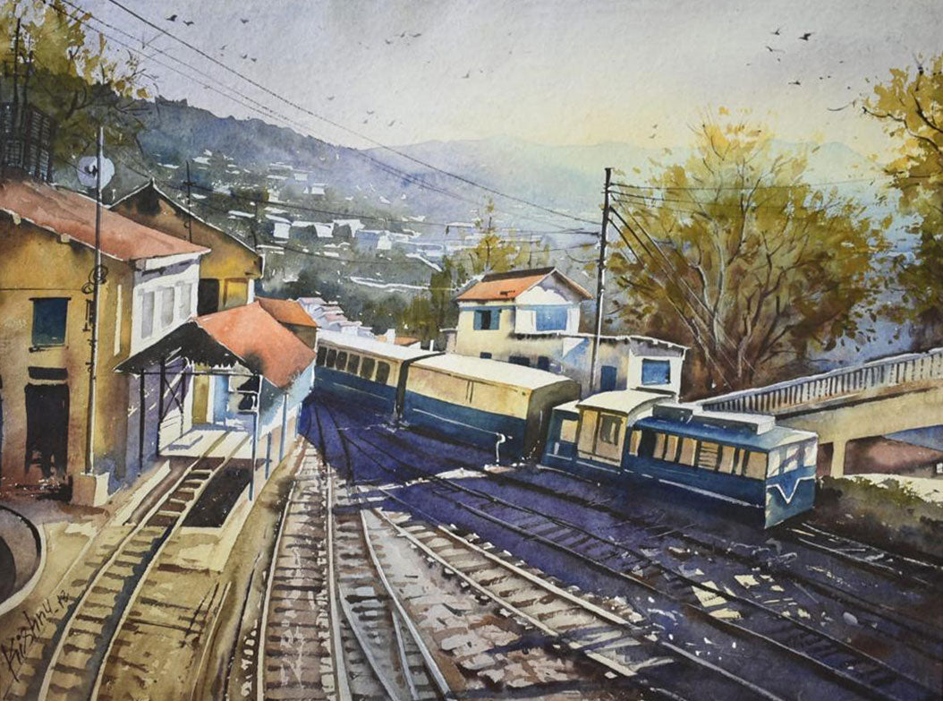 Shimla - Water Colour Painting