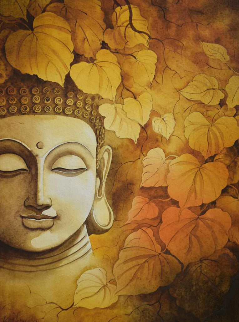 Budha - Water Colour Painting