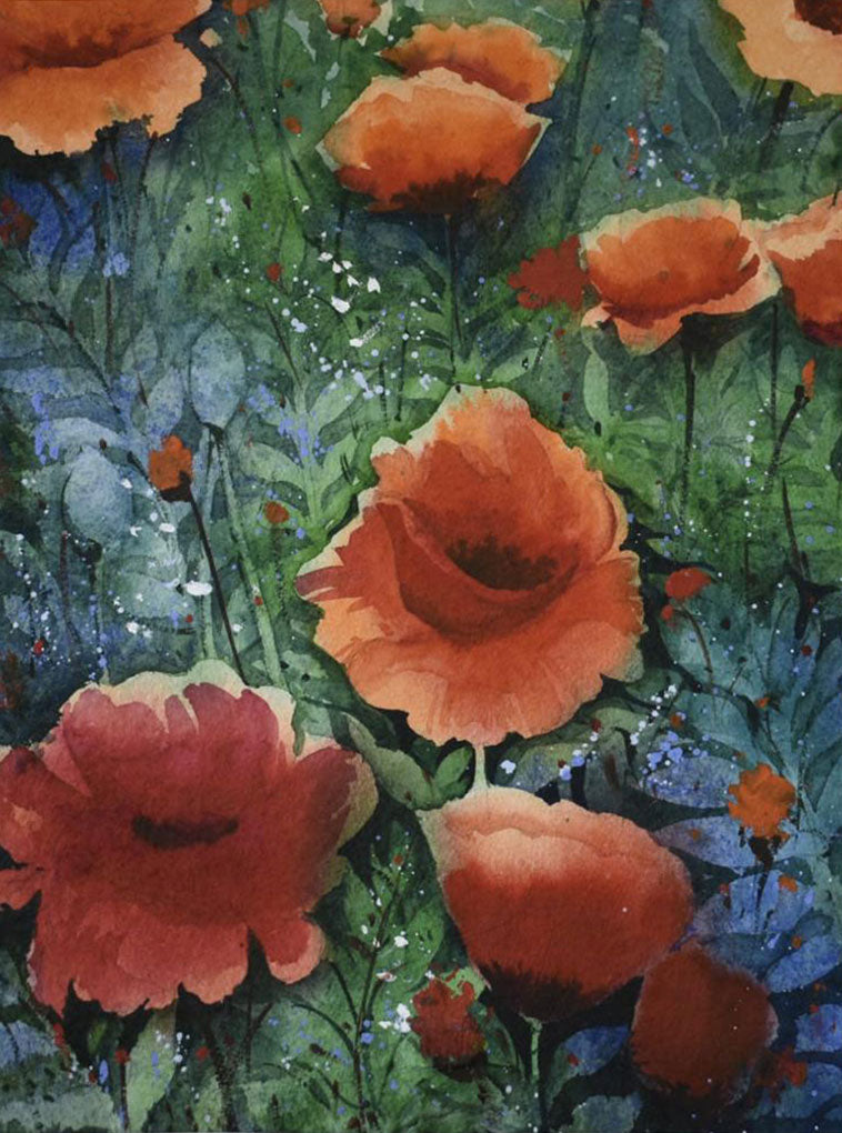 Flowers - Water Colour Painting