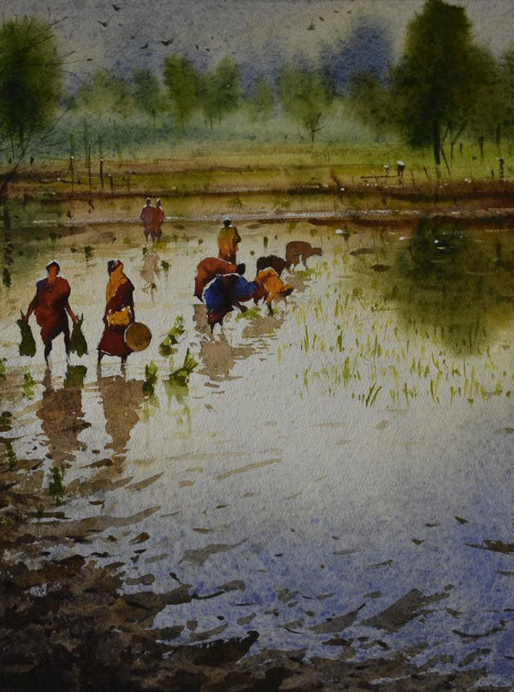 Agriculture -  Water Colour Painting