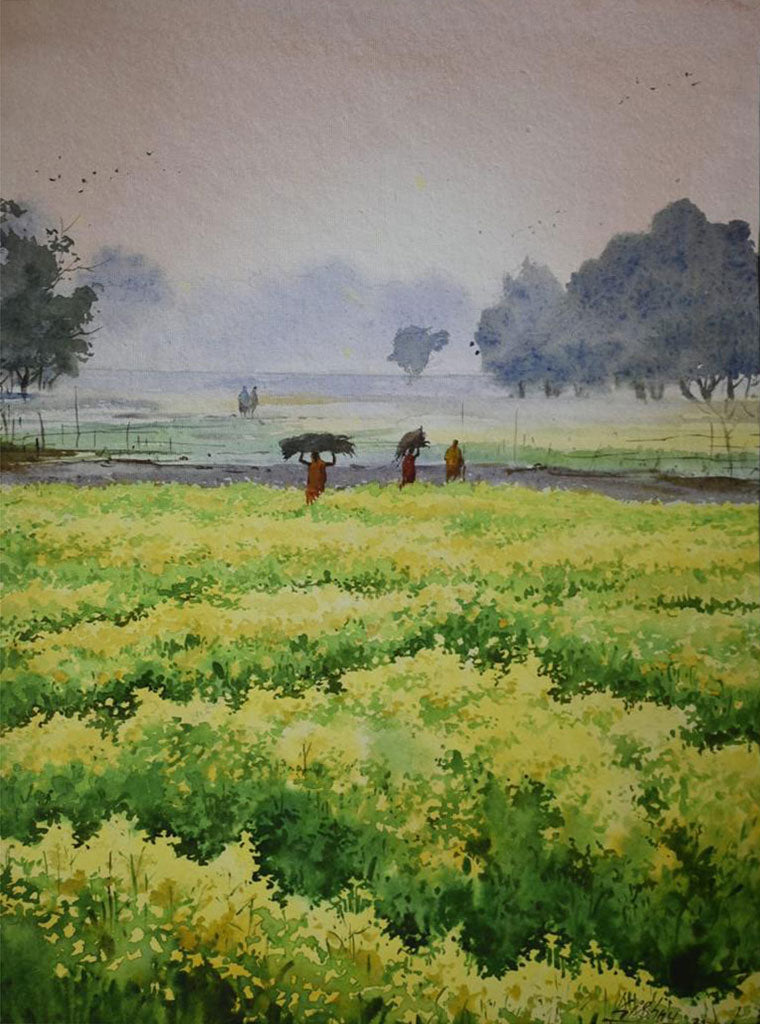 Harvest -  Water Colour Painting