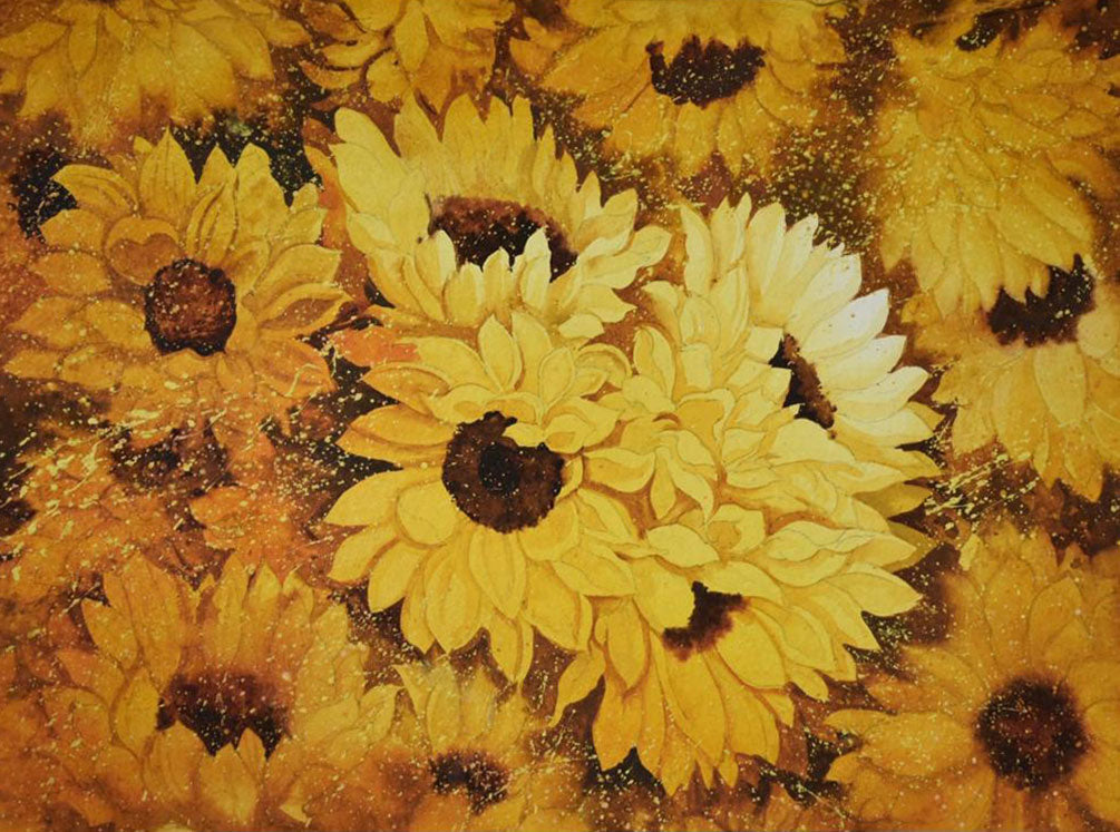 Sun Flowers -  Water Colour Painting