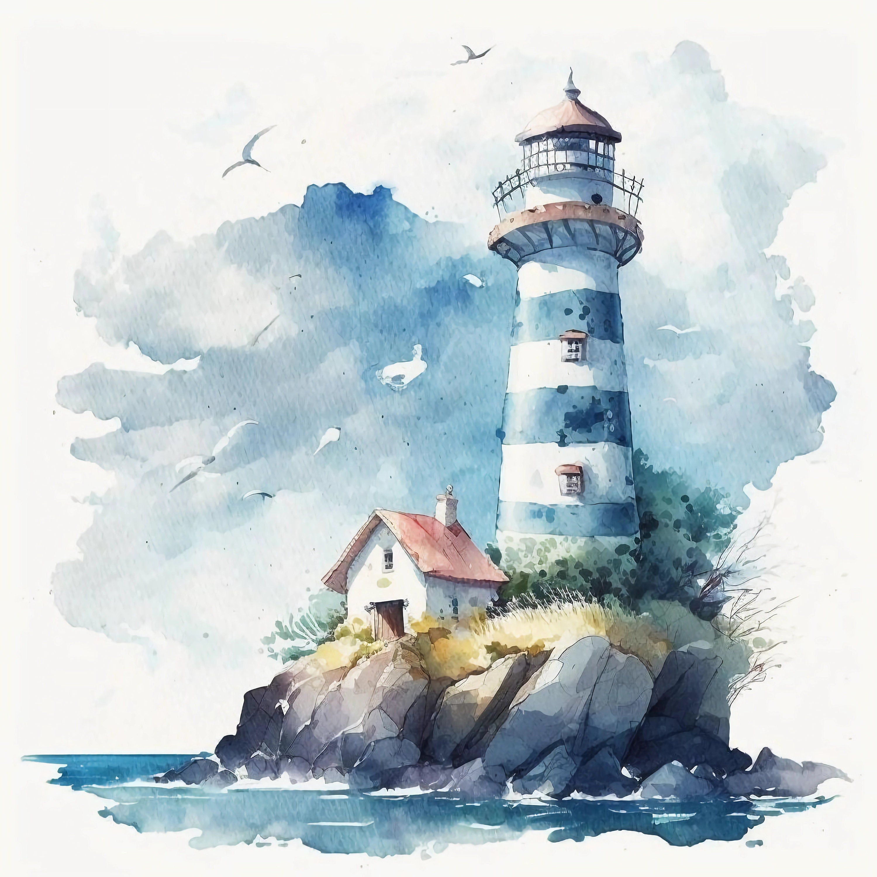 Water Colour Watch Tower