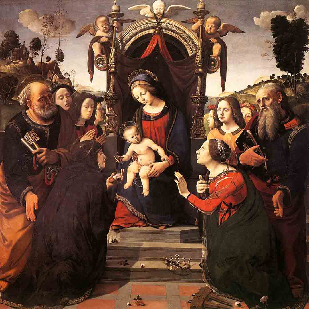 Mystical Marriage Of St Catherine Of Alexandria 1493