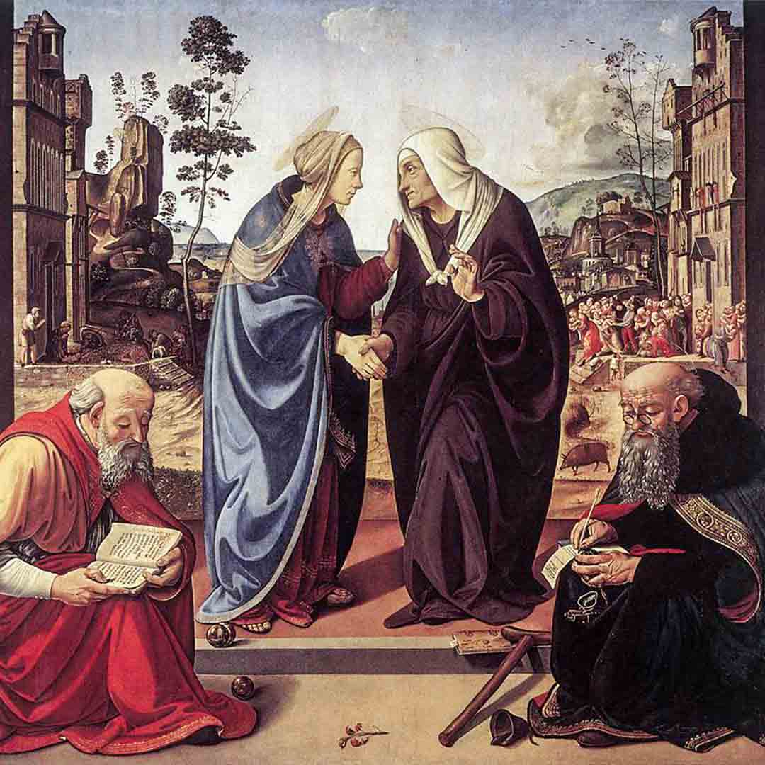 The Visitation With Sts Nicholas And Anthony 1489 - 1490