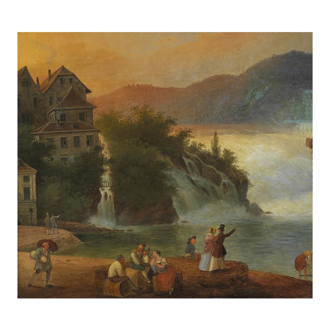 The Rhine Falls Near Schaffhausen (1843)