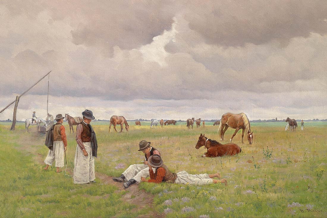 Young Shepherds In The Puszta