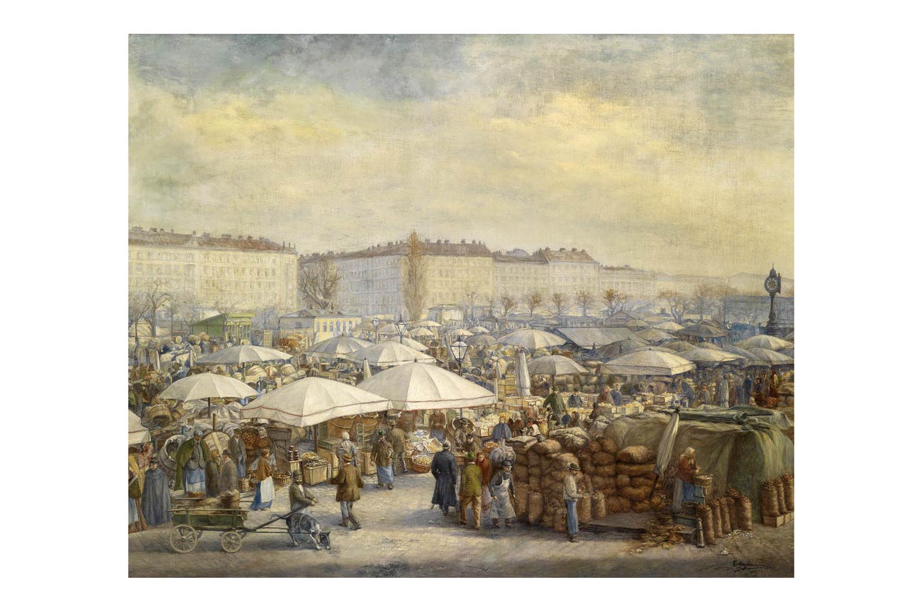 Lively Hustle And Bustle At The Naschmarkt (1929)