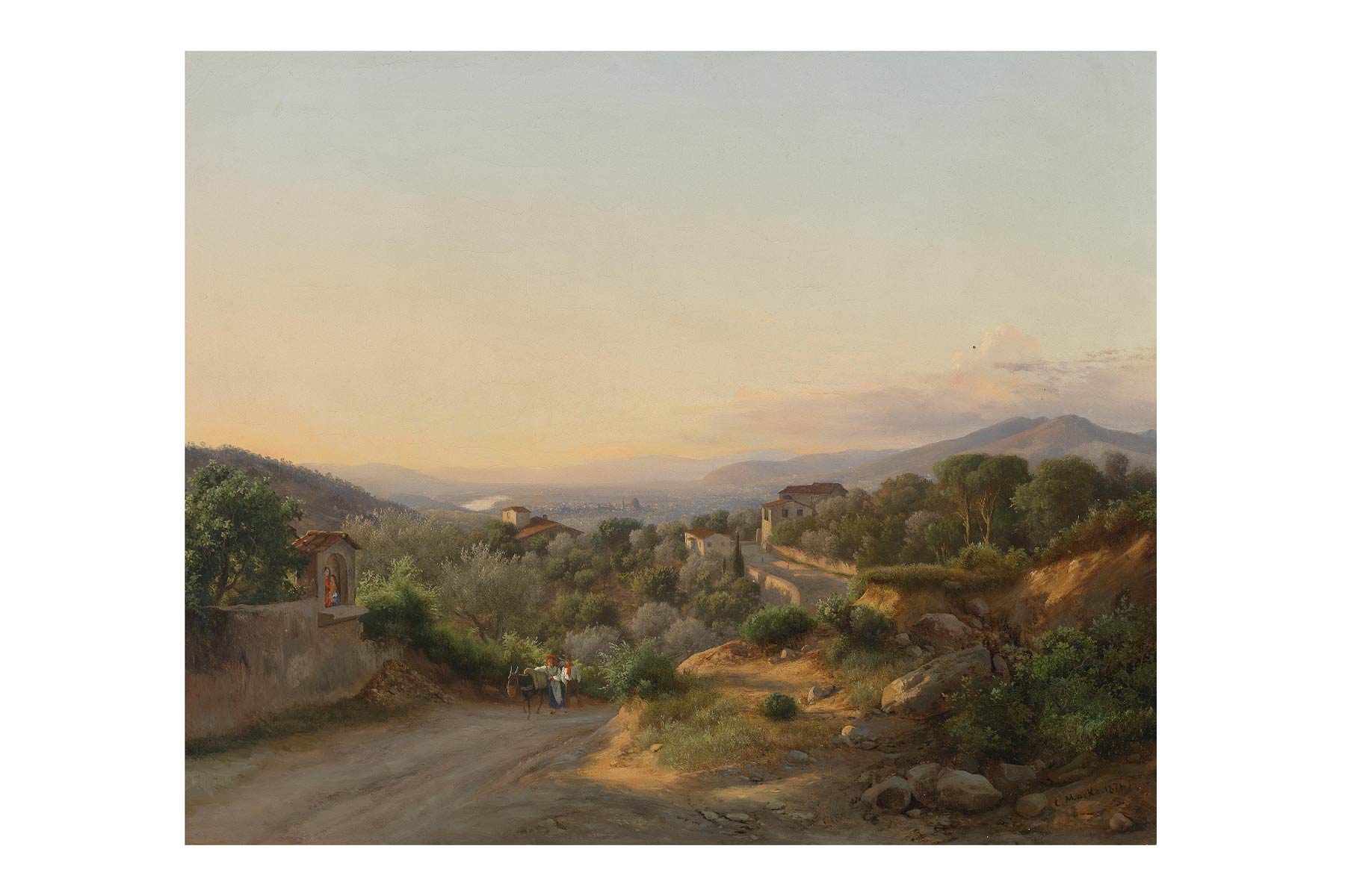 View Of Florence And The Hills To The West 1871