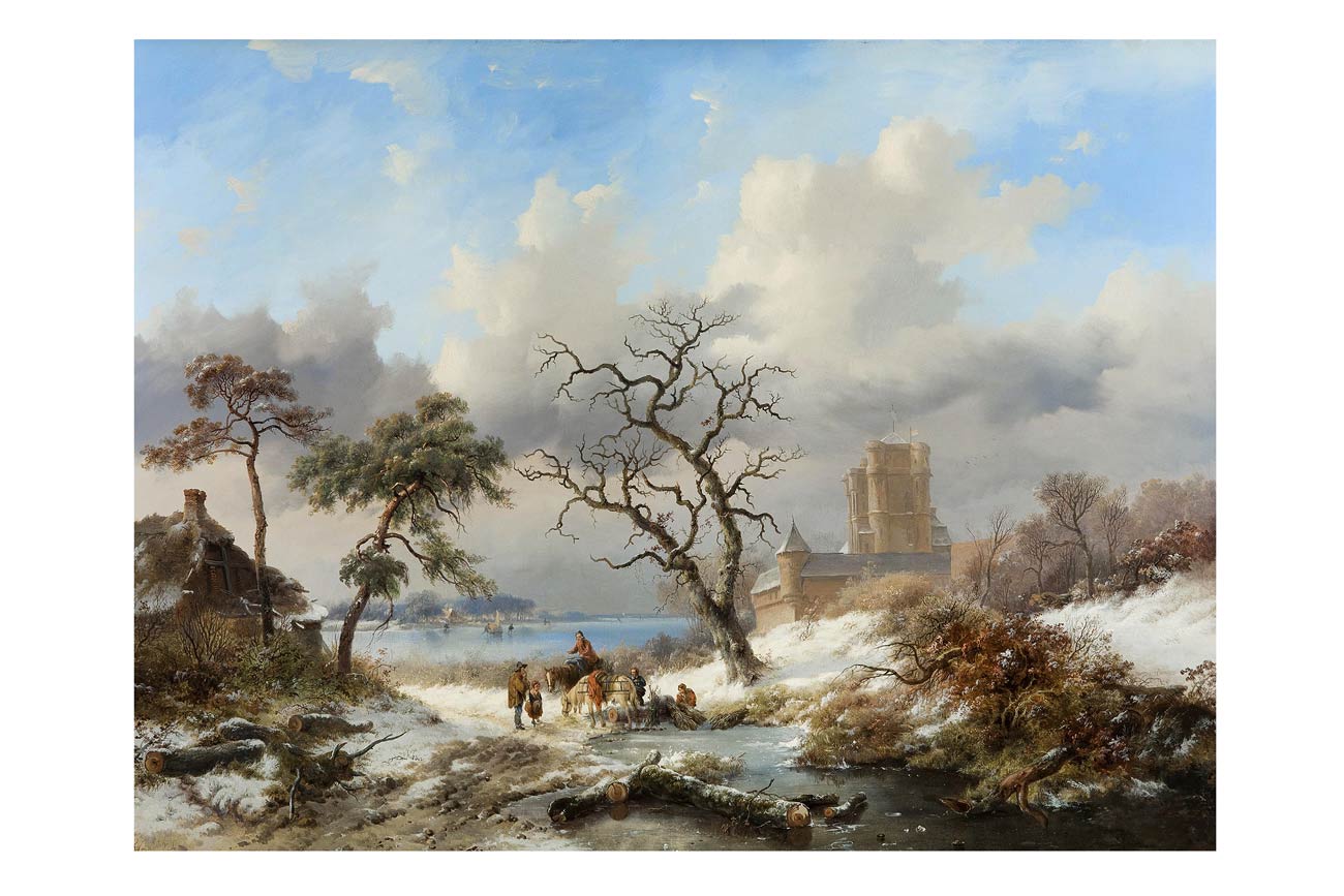 Winter Landscape With Figures