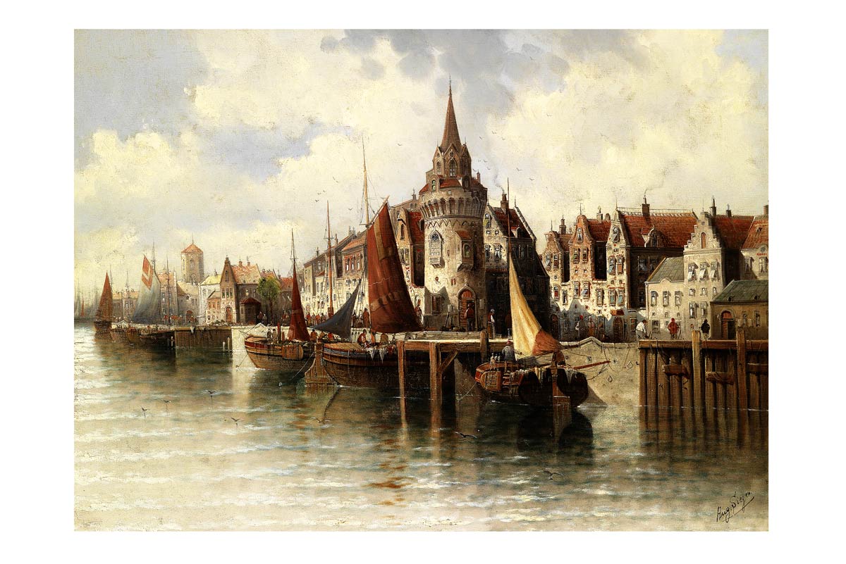 view of a port city (1940)