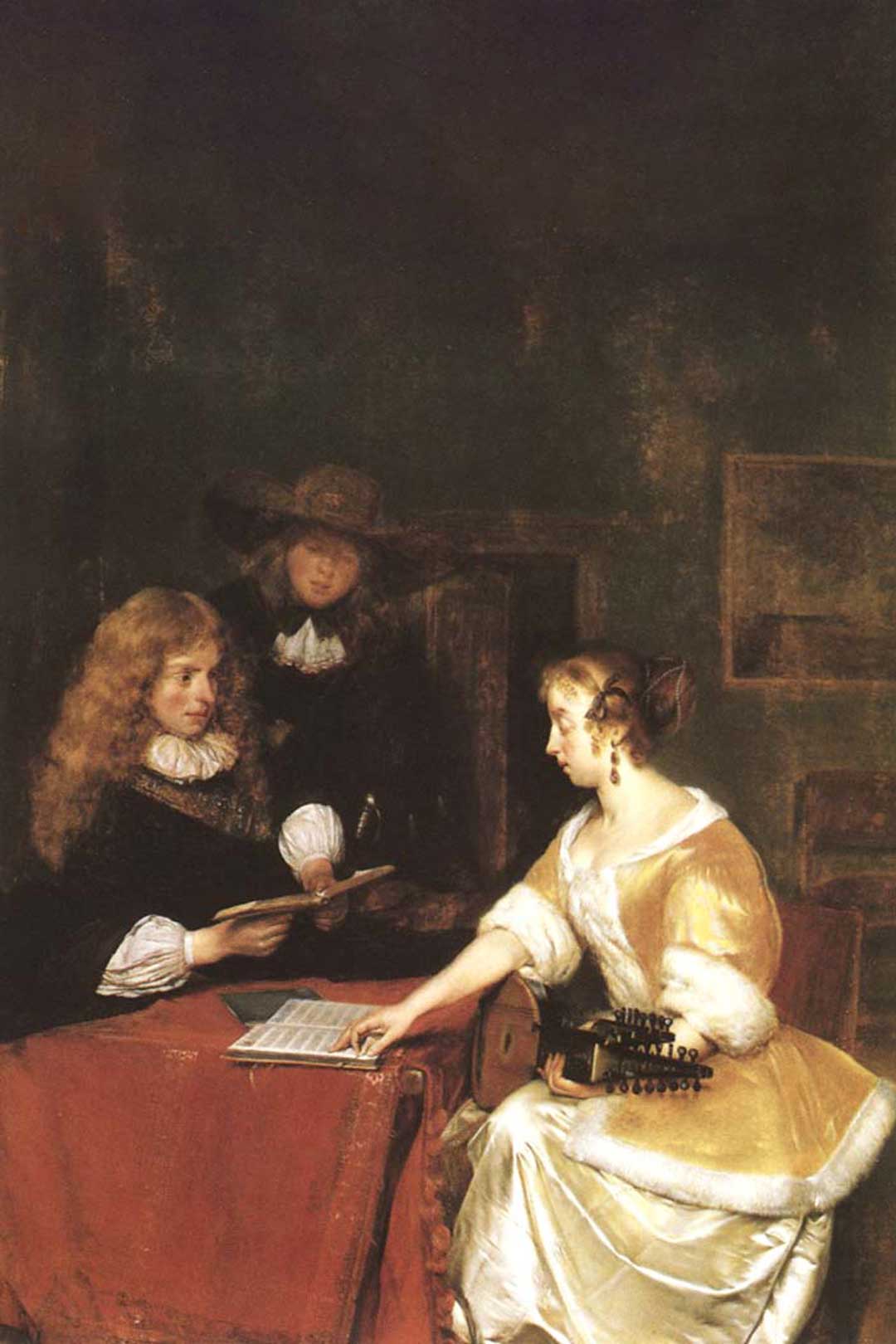 A Lady Reading A Letter