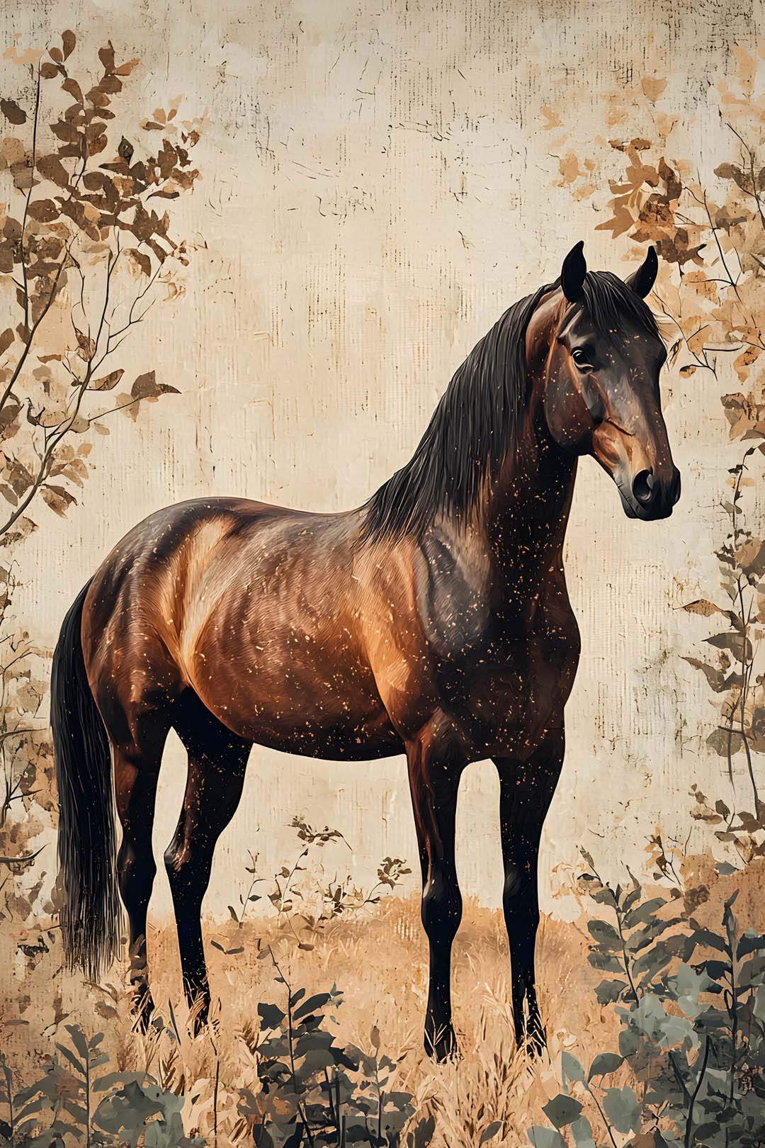 Majestic Brown Horse