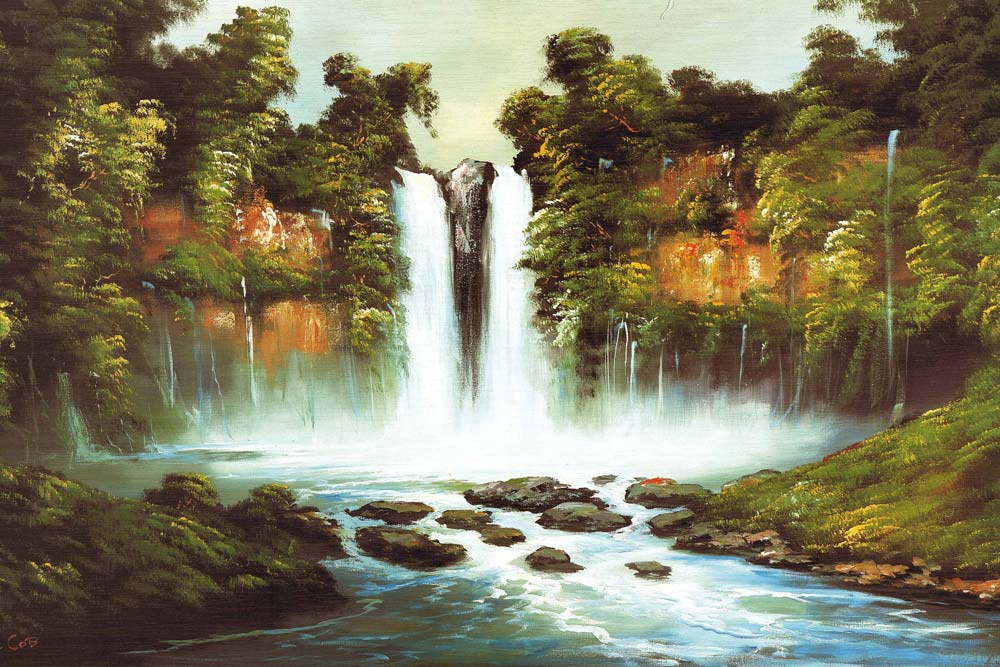 Natural waterfall