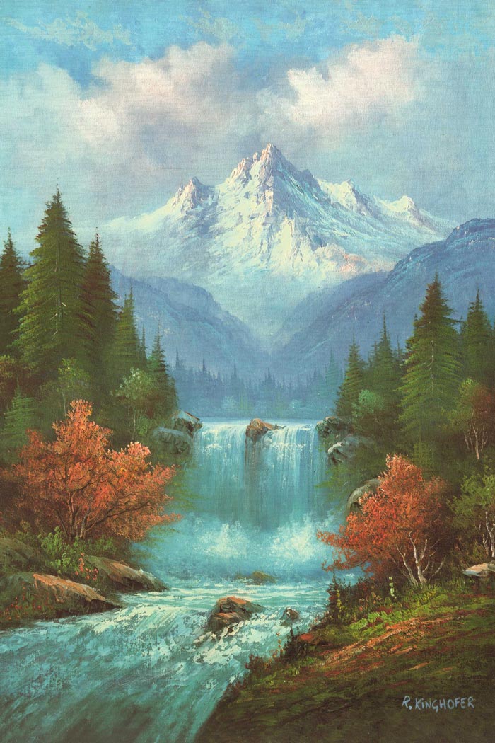 Waterfall In The Taiga