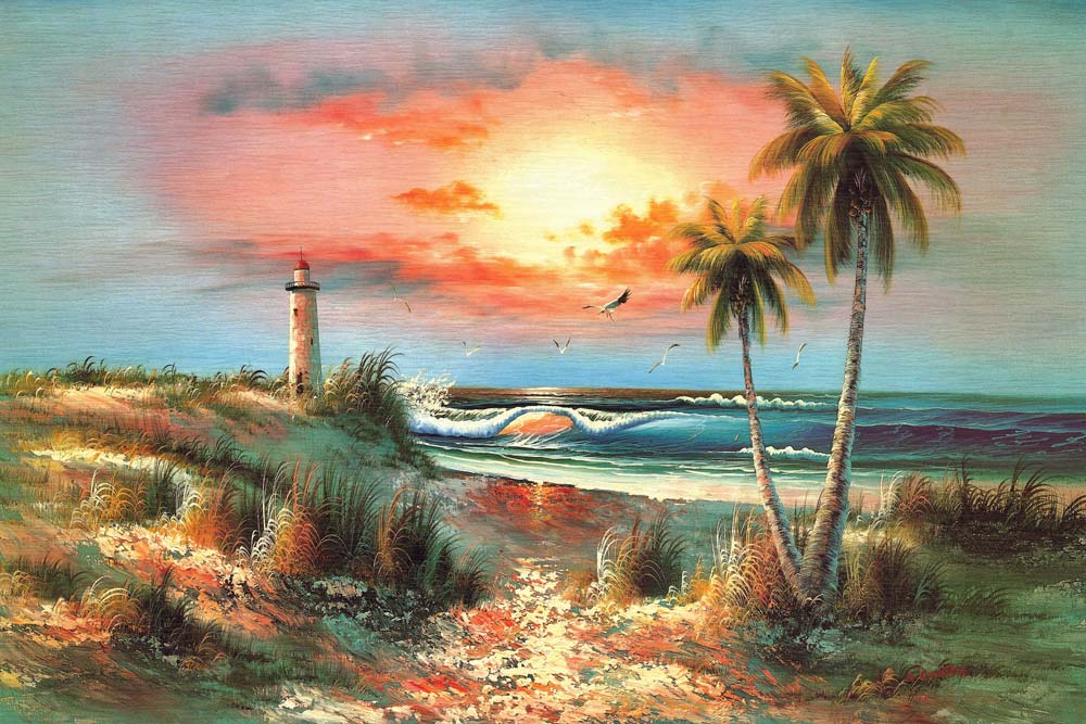 Palm Trees On The Beach