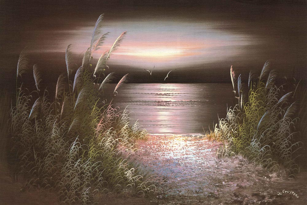Sunset Over The Lake