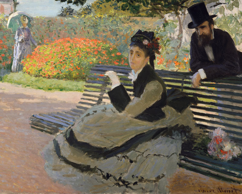Camille Monet On A Garden Bench