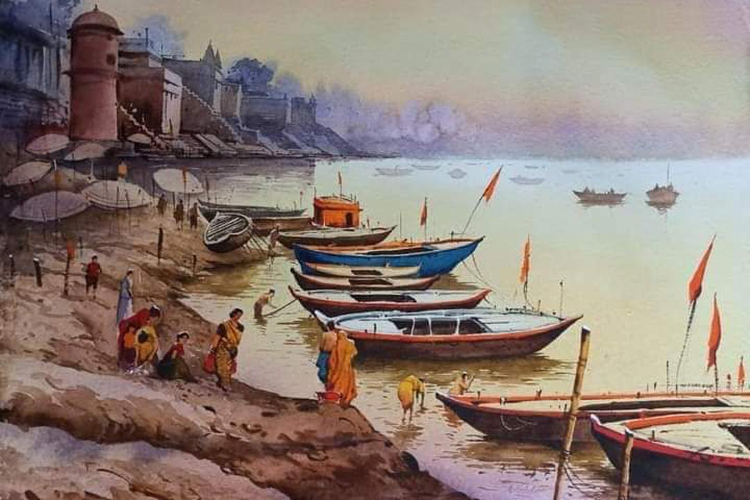 Banaras Ghat at Summer Season II