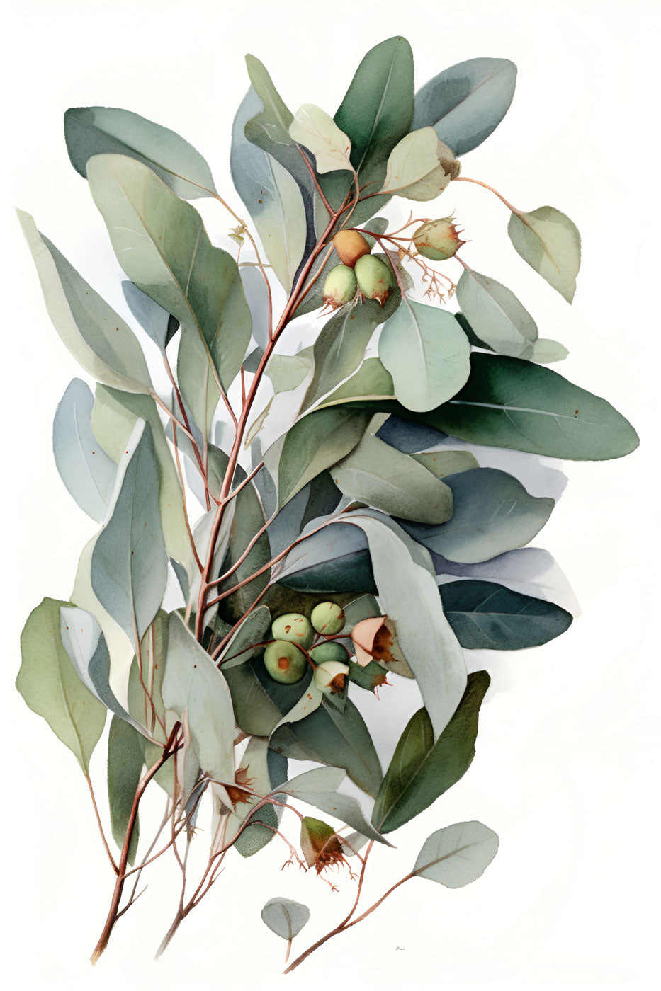 Australian Native Eucalyptus Leaf