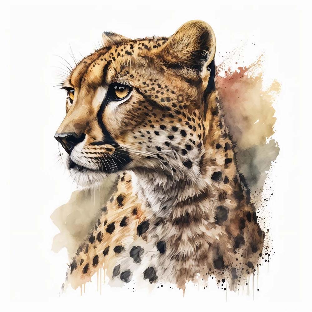 Fleet Beauty: Graceful Cheetah in Art