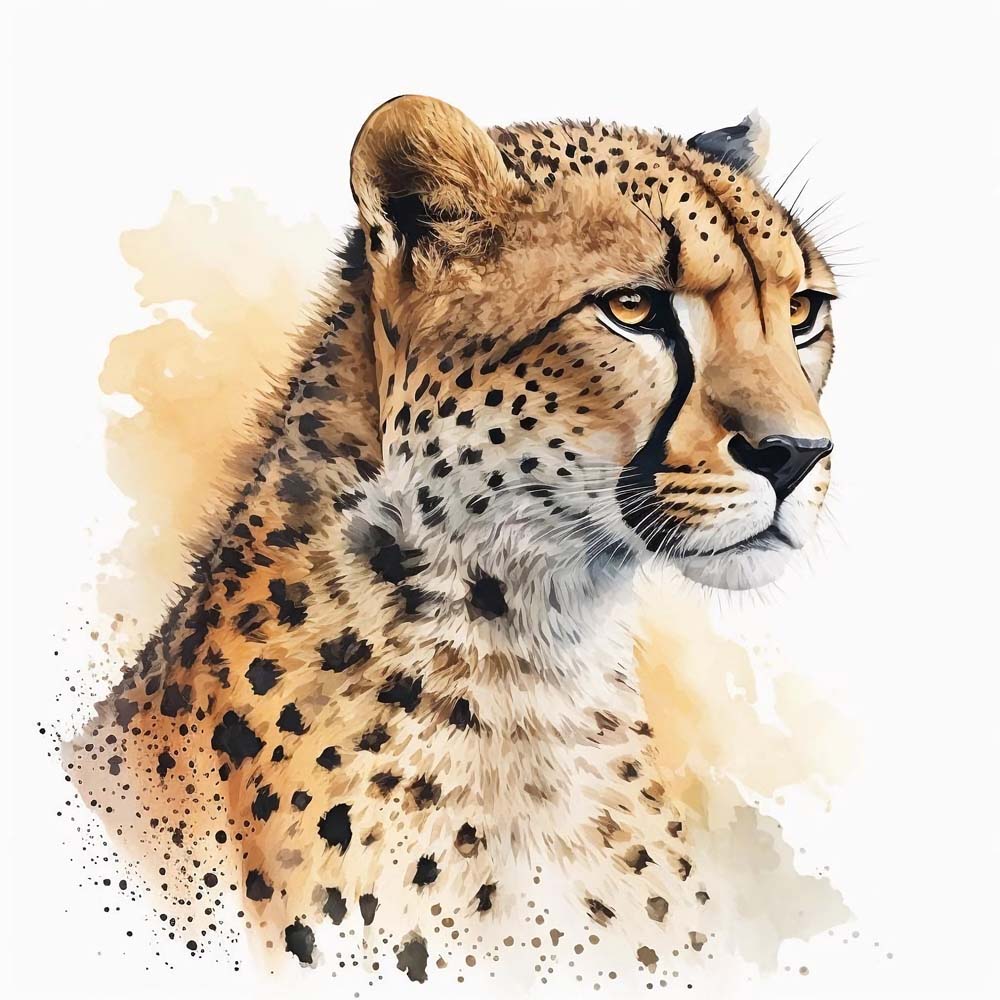 Fleet Beauty: Graceful Cheetah in Art