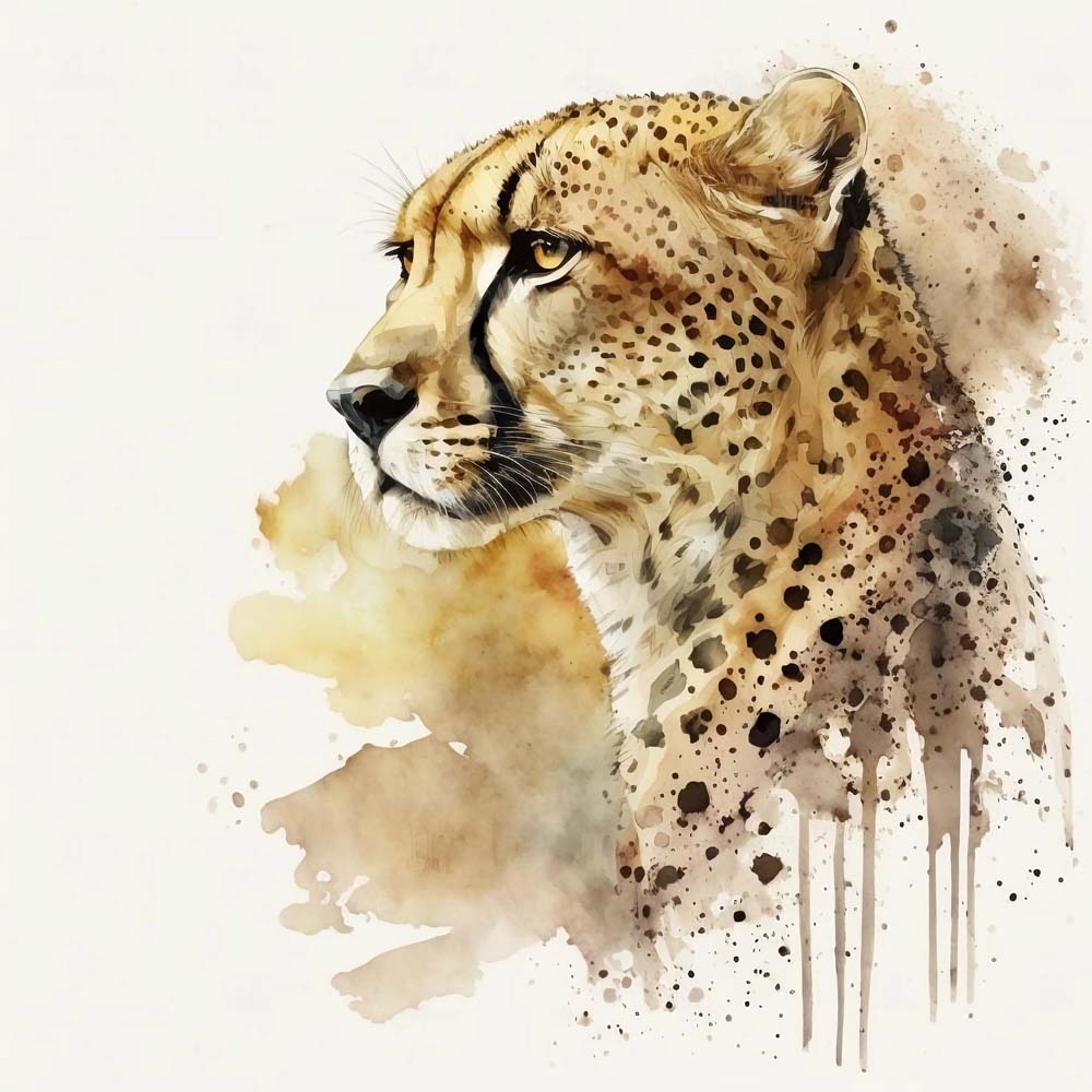 Fleet Beauty: Graceful Cheetah in Art