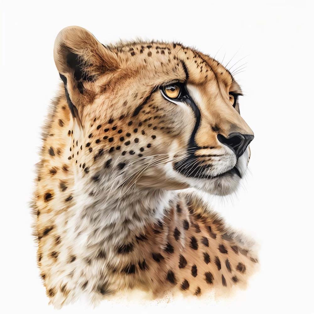 Fleet Beauty: Graceful Cheetah in Art