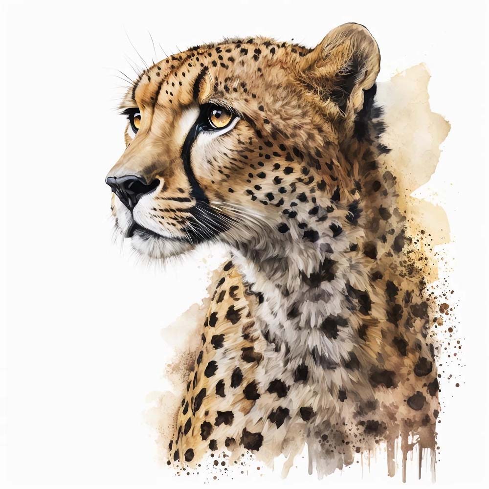 Fleet Beauty: Graceful Cheetah in Art
