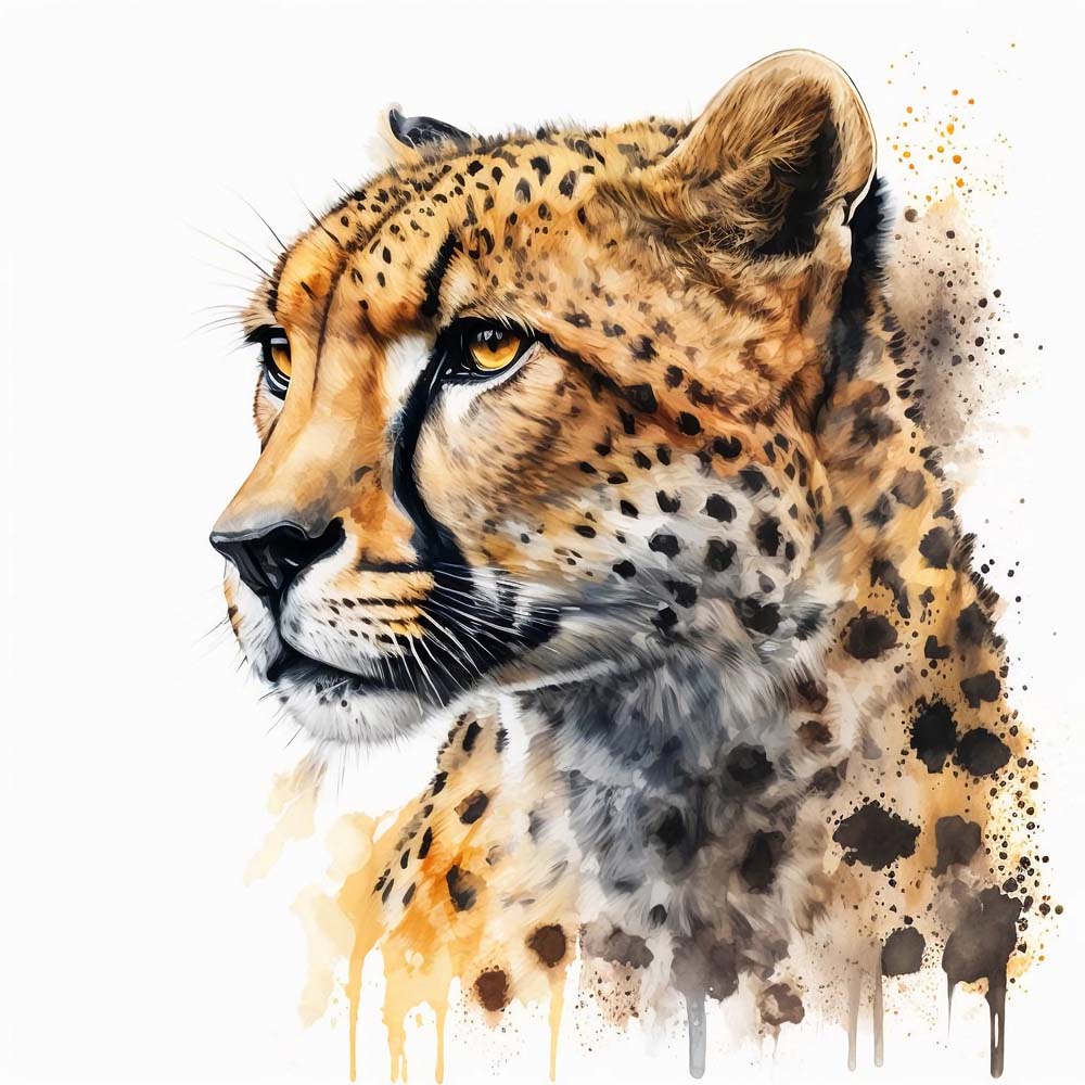 Fleet Beauty: Graceful Cheetah in Art