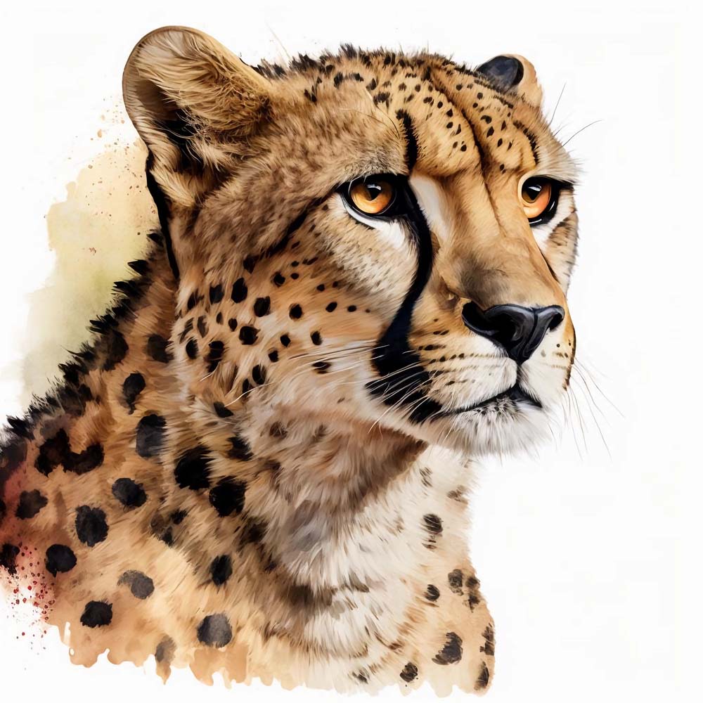 Fleet Beauty: Graceful Cheetah in Art