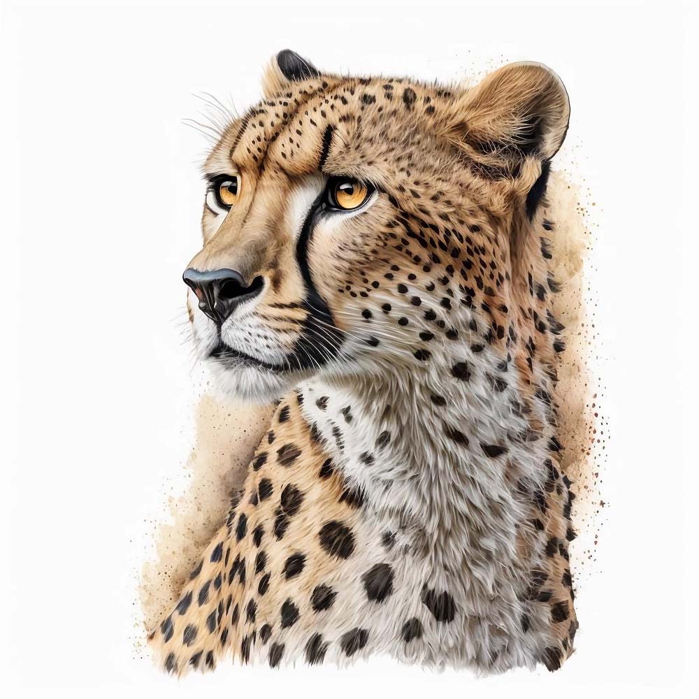 Fleet Beauty: Graceful Cheetah in Art
