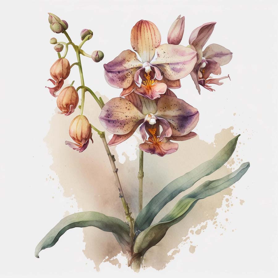 Elegant Enigma: Orchid's Graceful Blooms