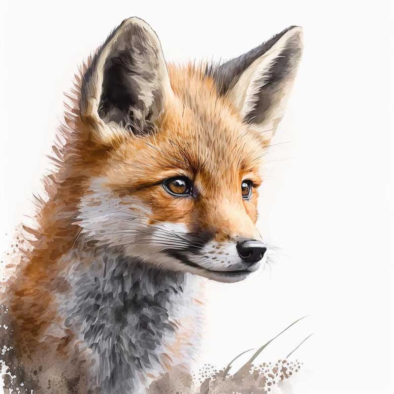 Cub of Curiosity: Capturing the Innocence of a Baby Fox