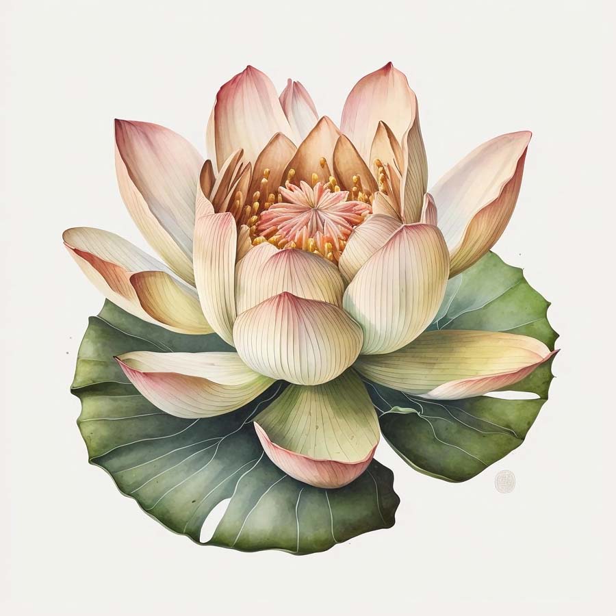 Serene Blossom: Lotus Flower Tranquility