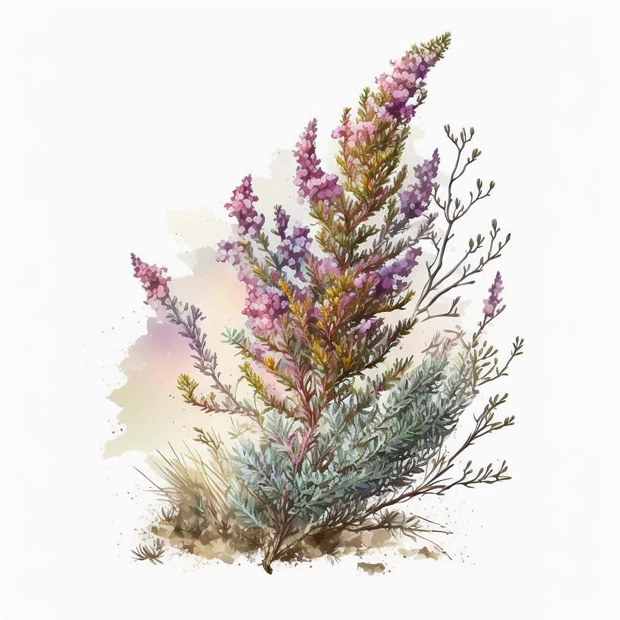Moorside Beauty: Heather's Tranquil Charm