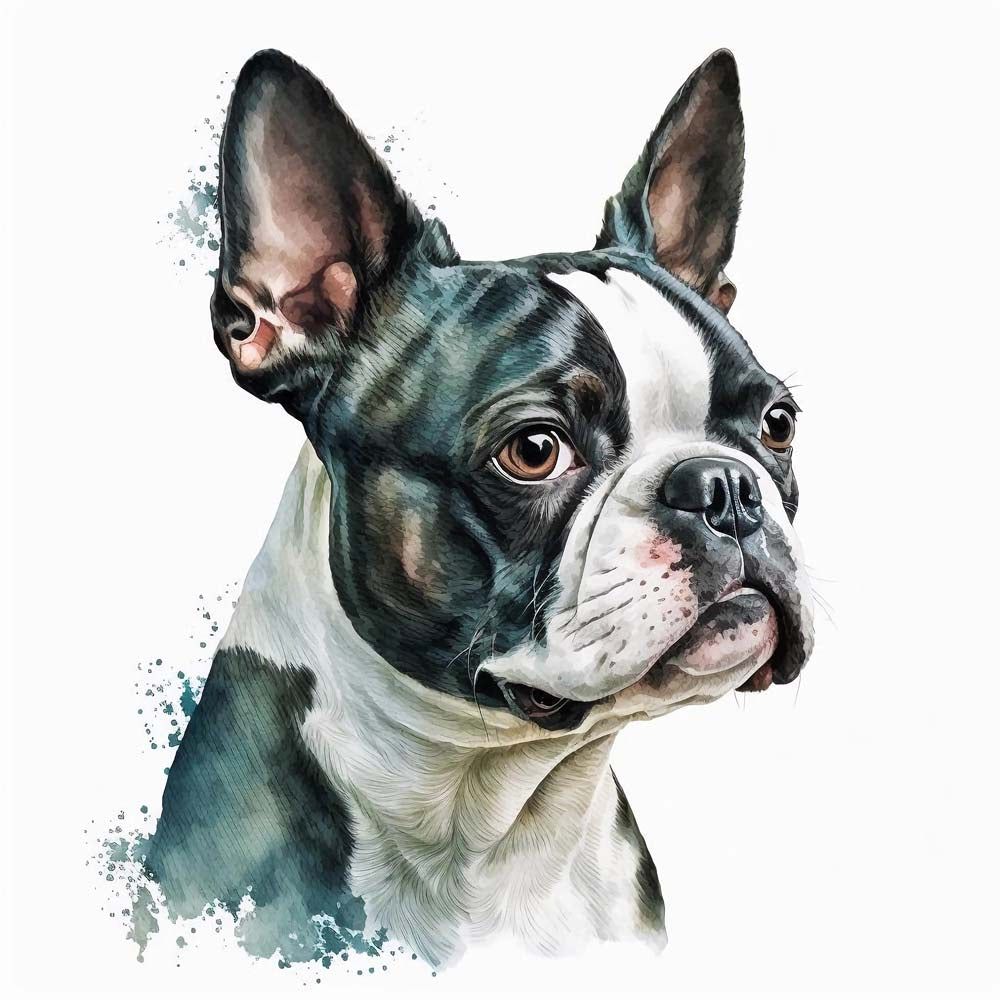 Charming Companions: Boston Terriers in Artistry