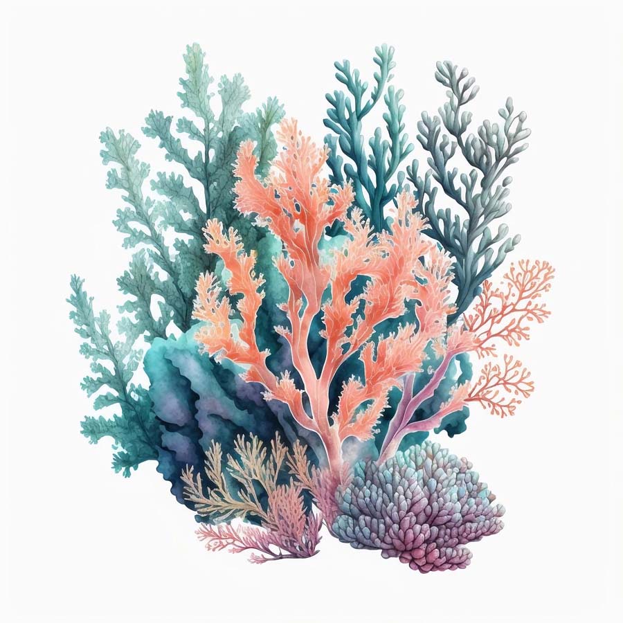 Underwater Whispers: Sea Coral Serenity