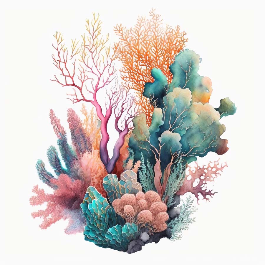 Underwater Whispers: Sea Coral Serenity