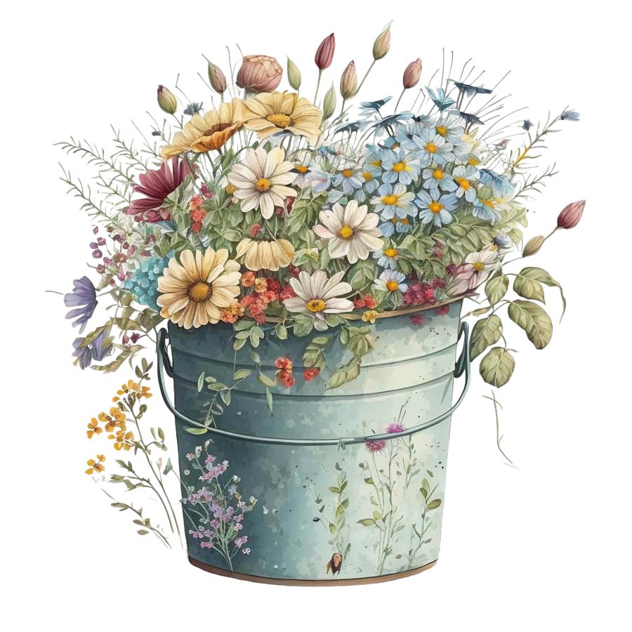 Nurtured Blooms: Bunch of Flowers
