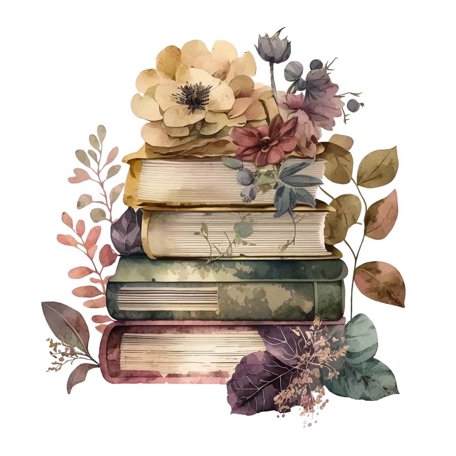 Literary Heights: A Tower of Books