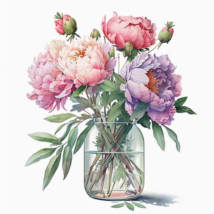 Nurtured Blooms: Bunch of Flowers