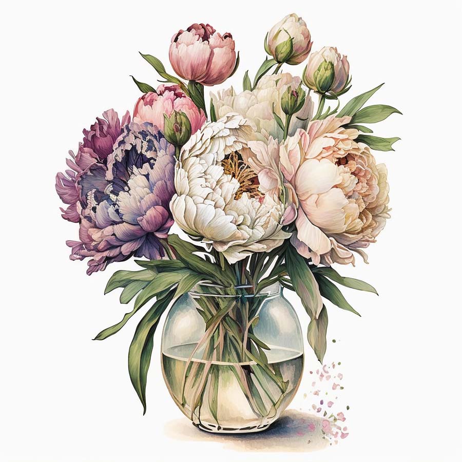 Nurtured Blooms: Bunch of Flowers