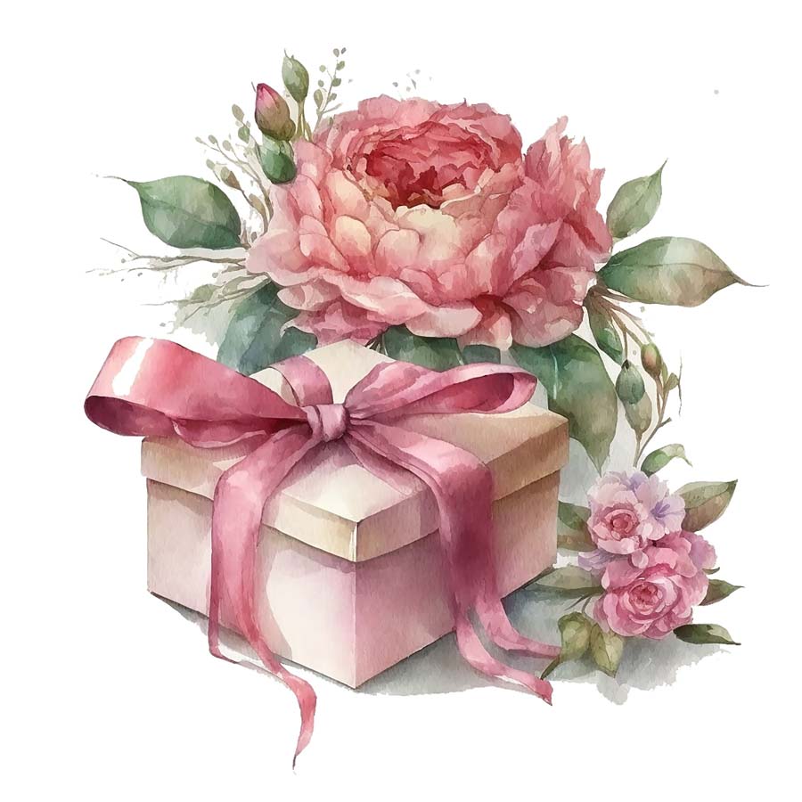 Blooms of Affection: Gift Boxes with Red Roses