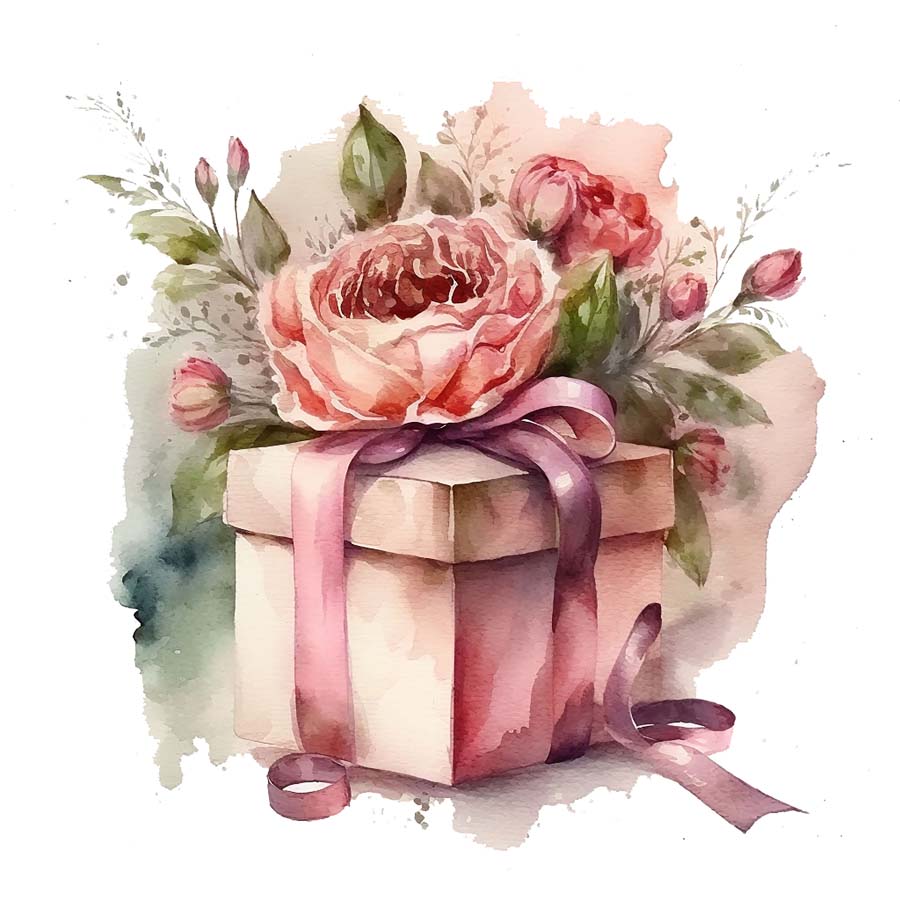Blooms of Affection: Gift Boxes with Red Roses