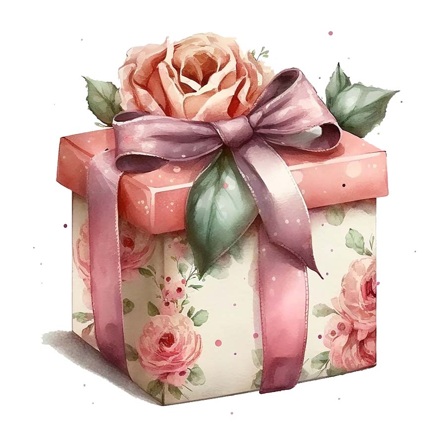 Blooms of Affection: Gift Boxes with Red Roses
