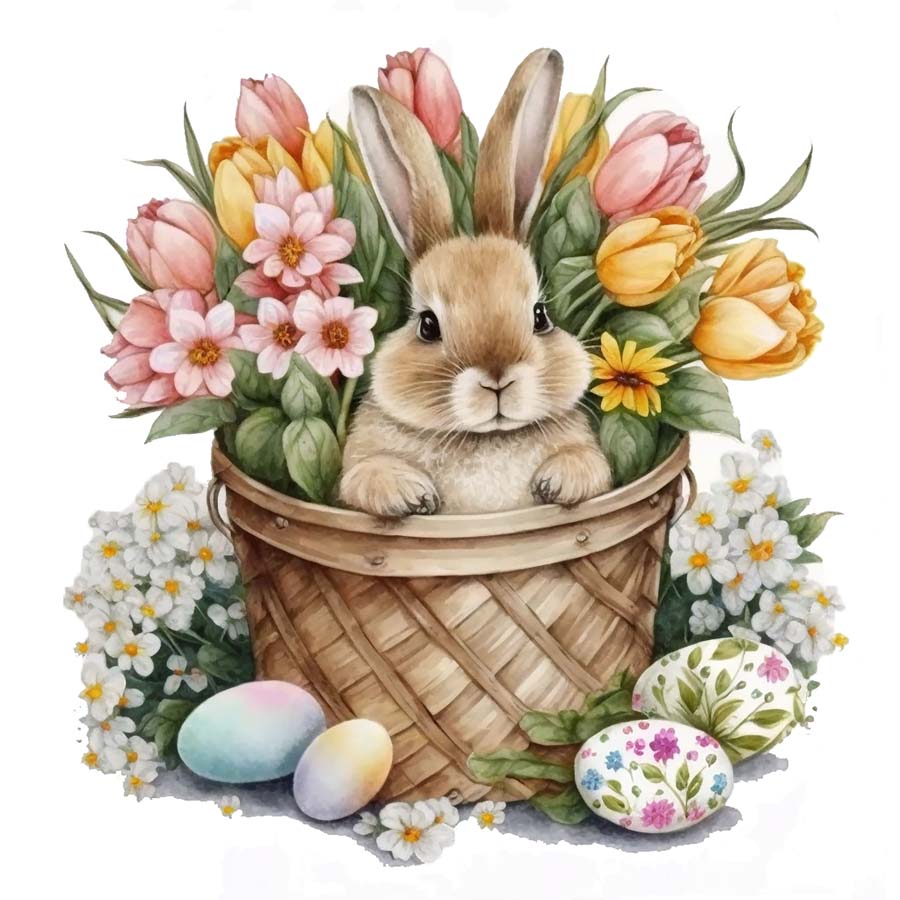Easter Delights: Bunny Basket of Joy