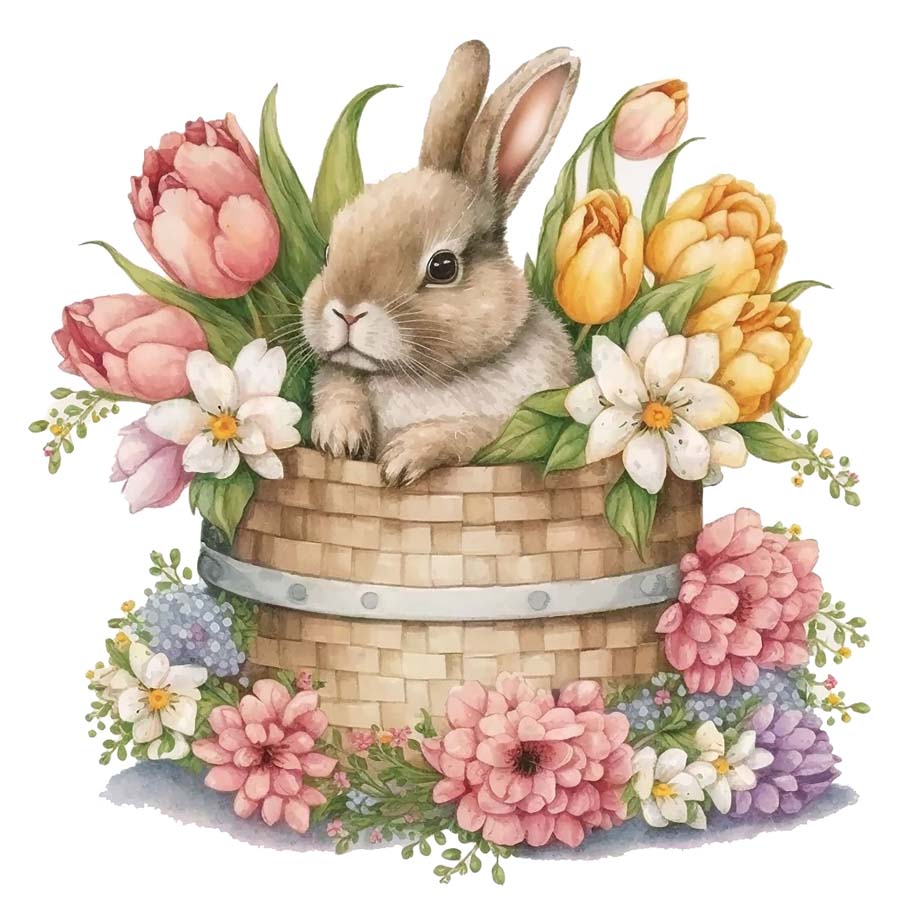 Easter Delights: Bunny Basket of Joy